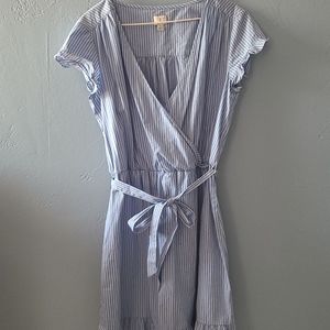 A New Day Striped Light Blue Dress